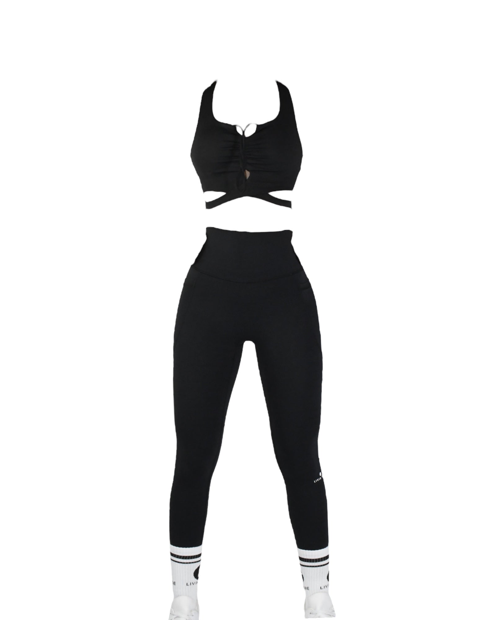 Effortless top legging set black – Livin bae