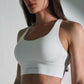 Tennis white sport bra