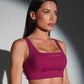 Magenta flex sport bra