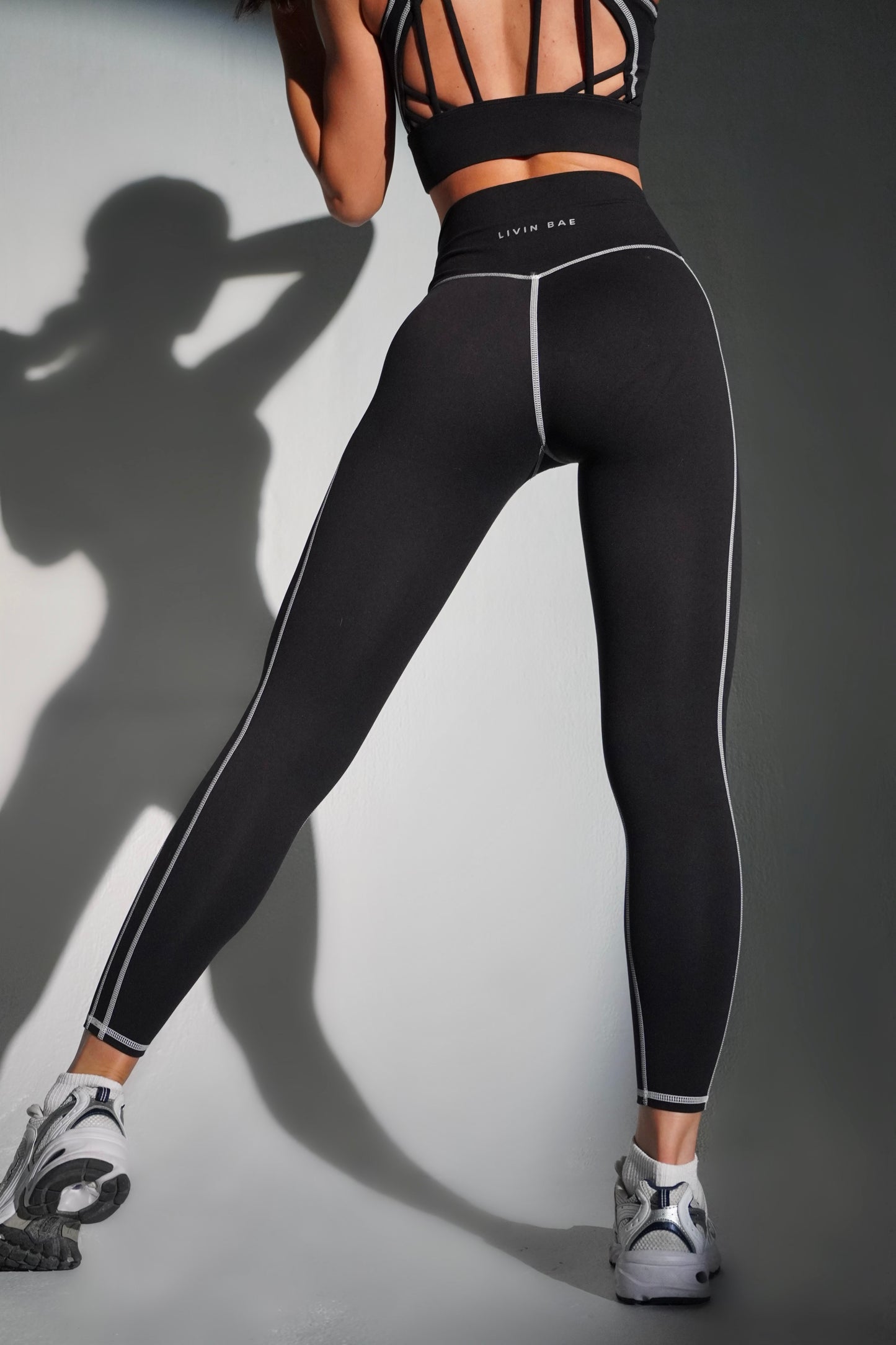 Black flash leggings