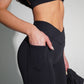 Elite black workout wide leggings