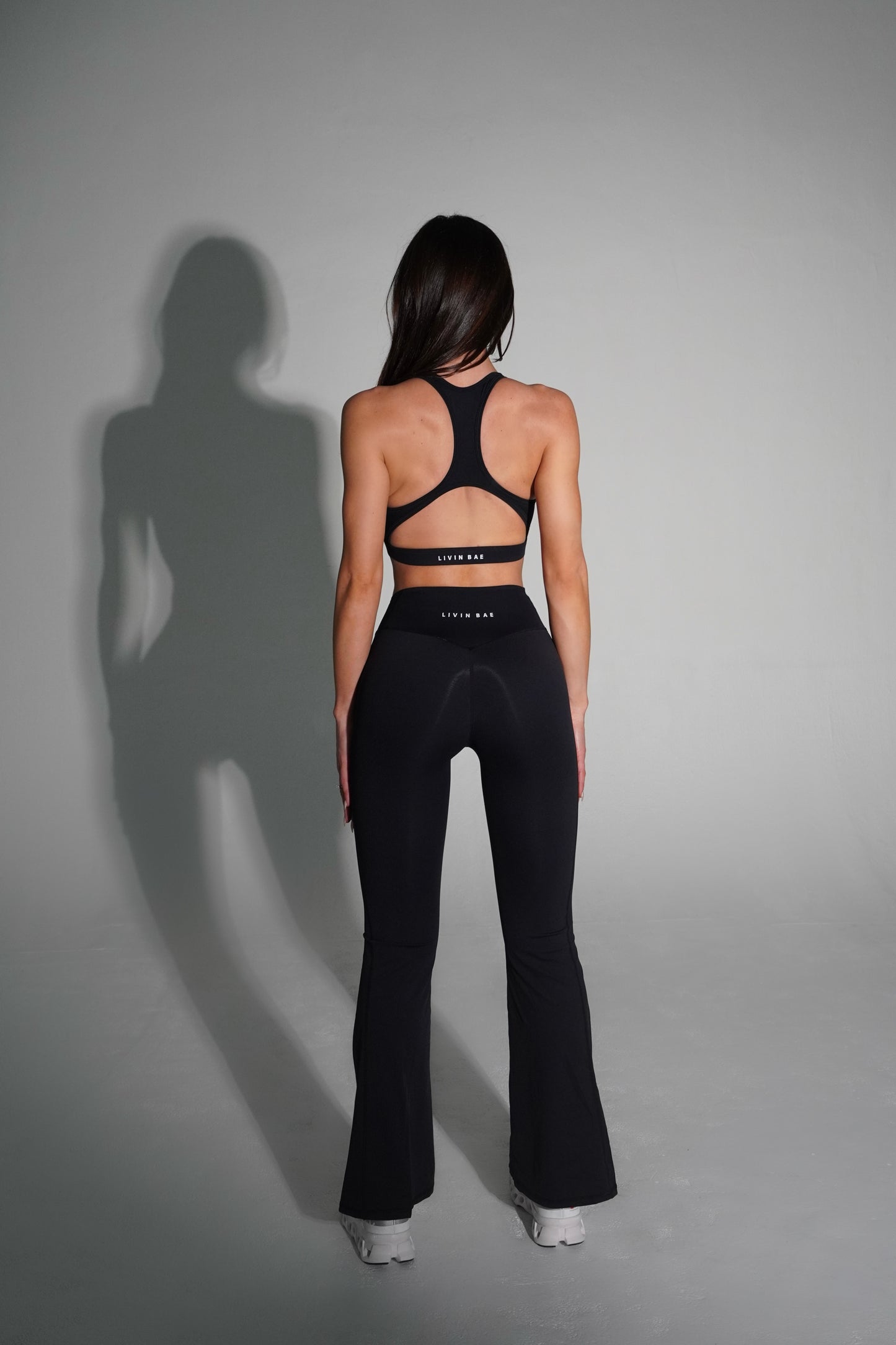 Elite black workout wide leggings