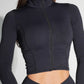 Elite black workout jacket