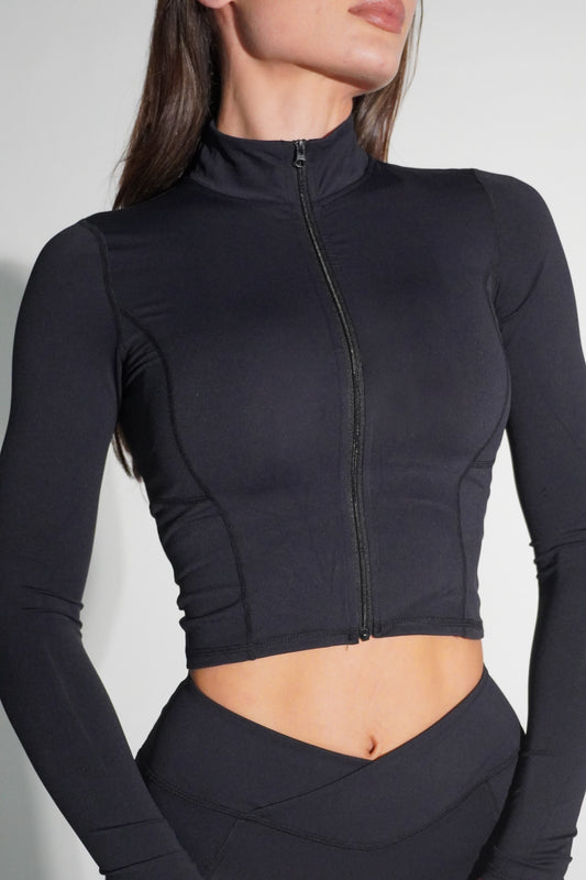 Elite black workout jacket