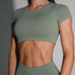 Forest mint athletic top