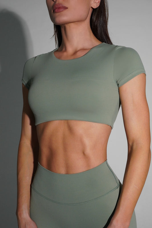 Forest mint athletic top
