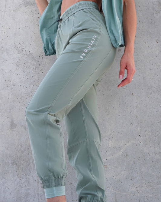 Light mint pants