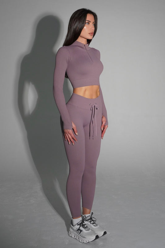 Lavender snatched performance leggings