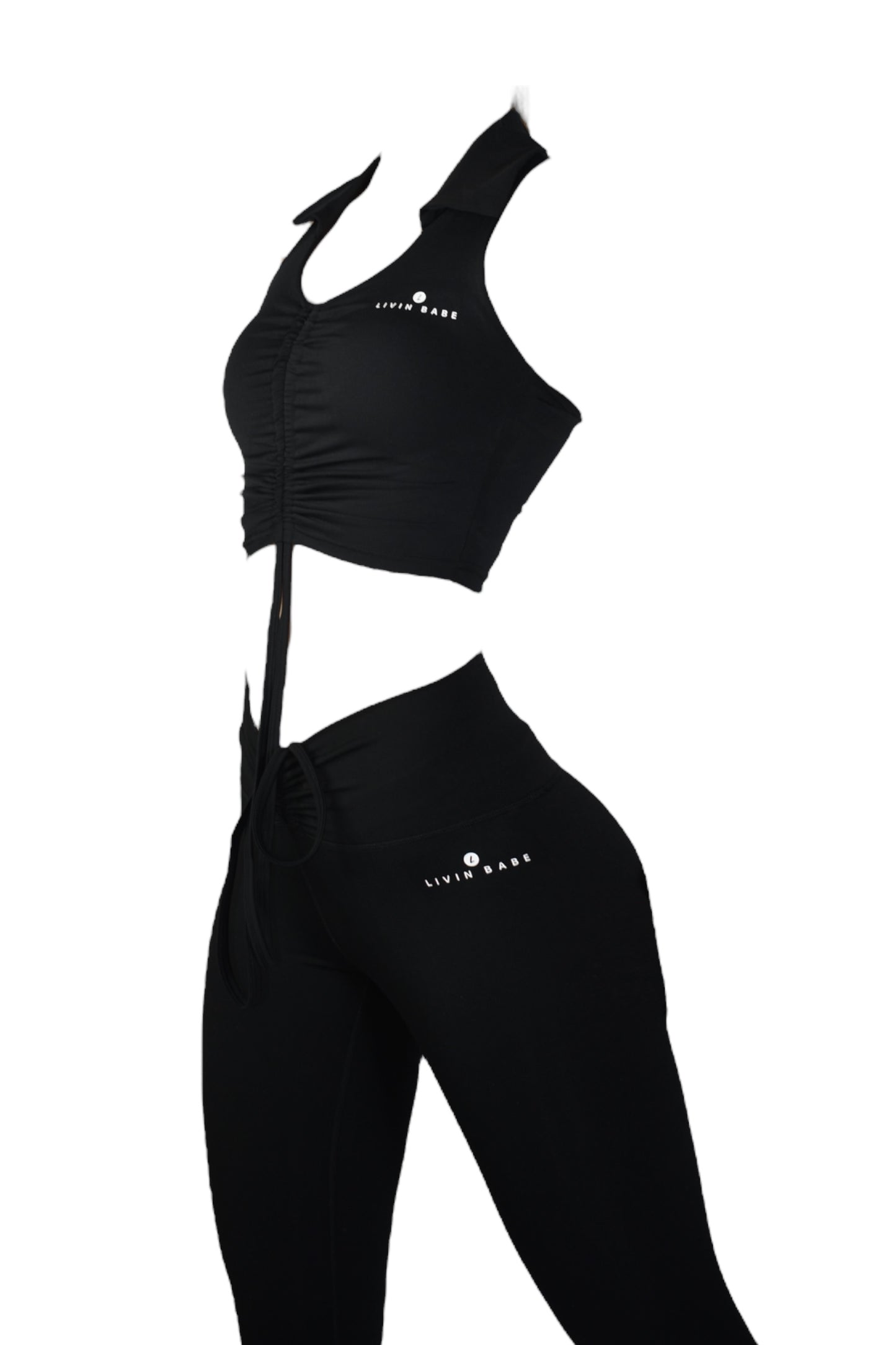 Effortless top legging set black